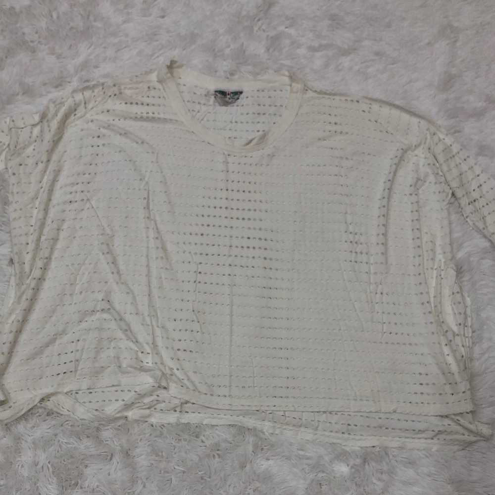 Hard Tail Sportswear Top | White Cotton | Womens Small